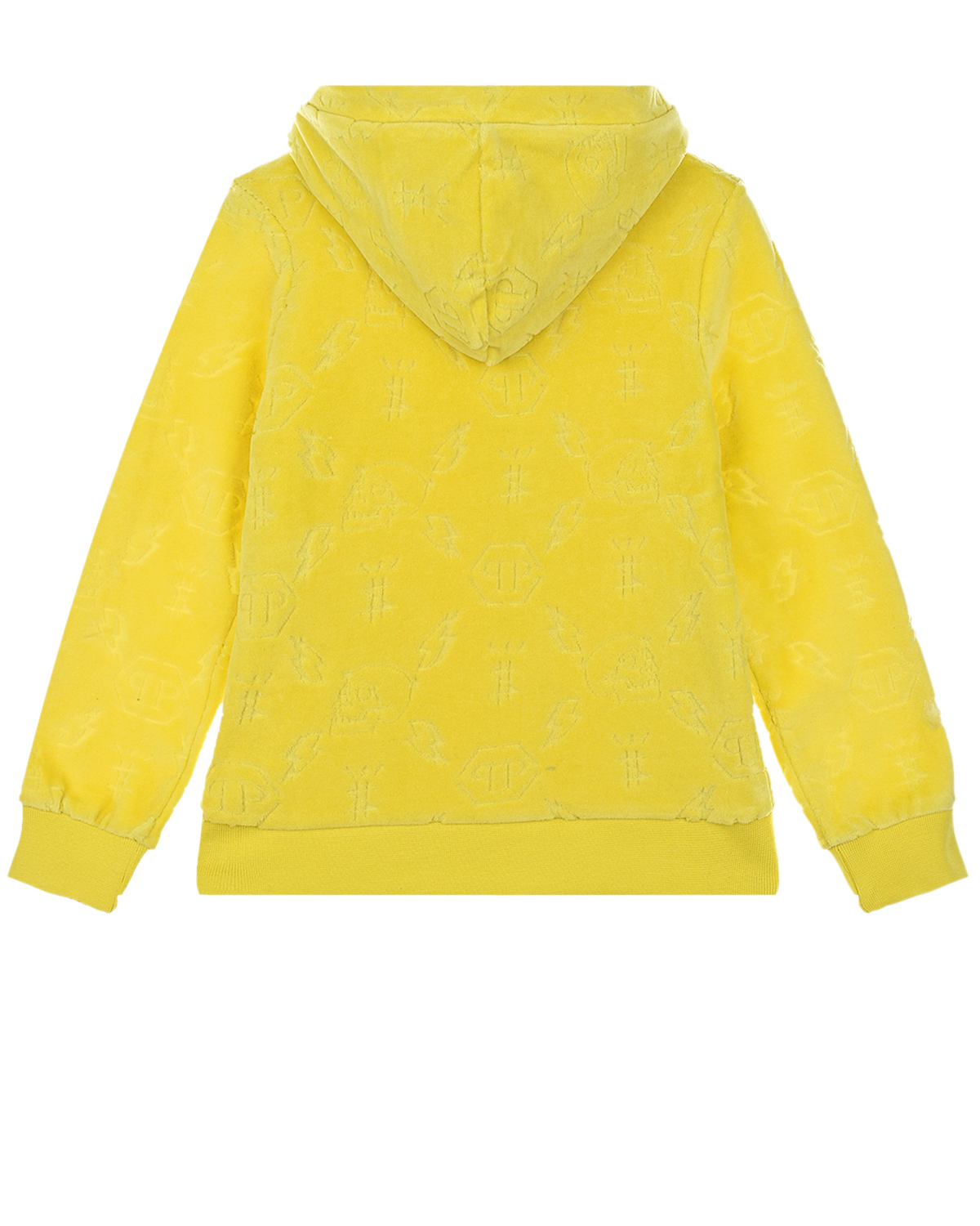 Желтая спортивная куртка Philipp Plein детская, размер 128, цвет желтый - фото 2